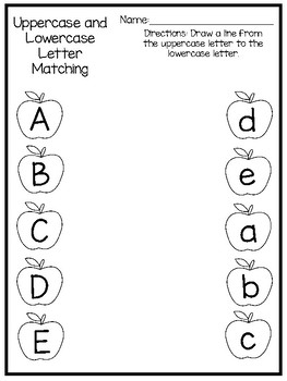 12 Fall Apple Alphabet Worksheets. Preschool-Kindergarten ...