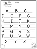 12 Fall Apple Alphabet Worksheets.  Preschool-Kindergarten