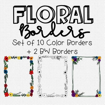 decorative foral borders printable