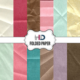 12 Folded Paper Digital Background Textures
