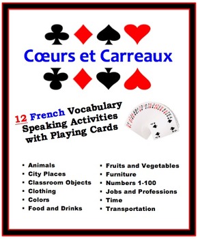 9 French Vocabulary Card Games (Va à la pêche-Go Fish