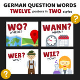 12 German Question Word Posters