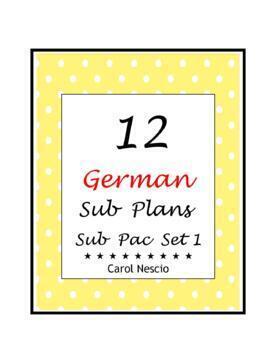Preview of 12 German Sub Plans ~ Sub Pac Set 1