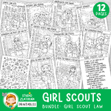 12 Girl Scouts Coloring Pages, Girl Scout Law Coloring Boo