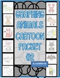 12 Animal Coordinate Plane Graphing Animals Cartoons Packe