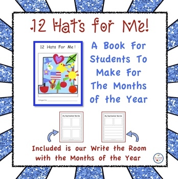 Preview of Months of the Year - 12 Hats for Me Book