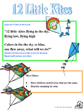 12 Little Kites by C and L Curriculum | Teachers Pay Teachers