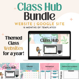 12 MONTH Bundle - Class Hub Website | Classroom Google Site