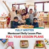 12 MONTH Montessori Curriculum DAILY Lesson Plan AMS Cook 