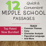12 Middle School Literature Stories Organized By Theme & T