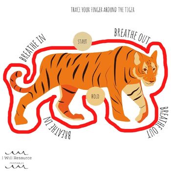 Preview of 12 Mindfulness Breathing Cards (Digital Download)- Animal Edition