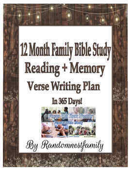 Preview of 12 Month Bible Study Reading Plan | Bible study| reading plans