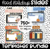 12 Month Food Holidays Daily Agenda Google Slides Template