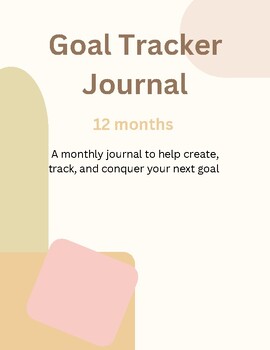 Preview of 12 Month Goal Tracker- Printable
