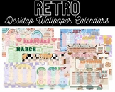 12 Month RETRO Desktop Wallpaper Calendars 2023