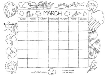 12 Month Student Calendar by Mimi the Artist | TPT