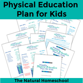 Preview of 12-Month Weekly Physical Education Plan for Kids