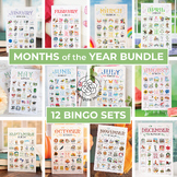 12 Monthly Bingo Sets - 50 cards per set