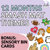 12 Months Smash Mats Bundle | Sensory Bin Cards | Open End