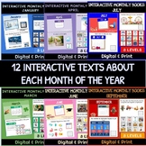 Months of the Year Interactive Text & Comprehension SpED B