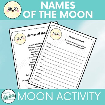 Preview of 12 Names of the Full Moon - Monthly Names - Harvest Moon