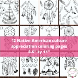 12 Native American Coloring Pages Indigenous People Day Cu