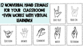 12 Nonverbal Hand Signals for your classroom. Even works f
