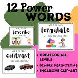 12 Power Words Posters/Visuals | Dollar Deal