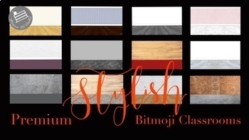 Preview of 12 Premium Bitmoji Classroom/Office Templates Bundle
