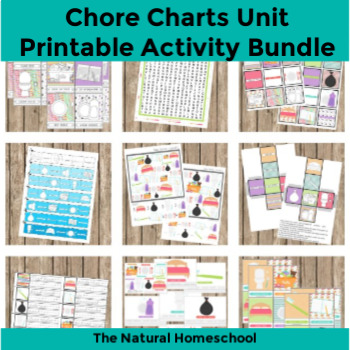 Preview of 12 Printable Chore Charts Pictures and Practical Activities