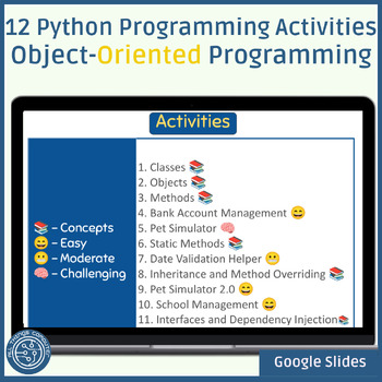 Preview of 12 Python Programming Activities - Object-Oriented Programming