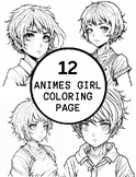 12 Realistic Anime Girl Coloring Pages For Adults (colorin