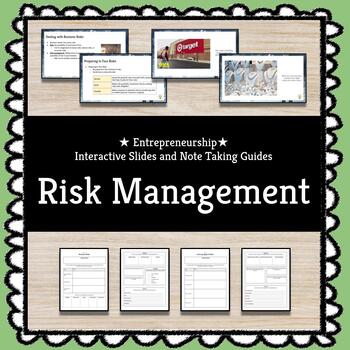 Preview of ★ Risk Management ★ Entrepreneurship Slides + Note Taking Guides