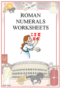 Preview of Roman Numerals Worksheets - 12 in total ! With Answer Keys - 1-1000+