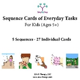 5 Sequences of Everyday Tasks for Kids & Young Adults (Set