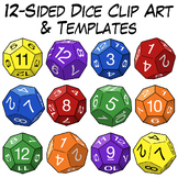 12-Sided Dice Clip Art & Templates