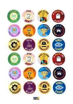 Sticker, Badges