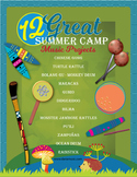12 Summer Camp Music Crafts