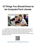 12 Things You Should Know to be Computer/Tech Literate