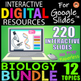 12 Topic BIOLOGY BUNDLE  ~Interactive Digital Resources fo