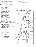 12 Tribes of Israel Map Coloring Activity