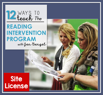 Preview of 12 Ways to Teach The Reading Intervention Program - Site License