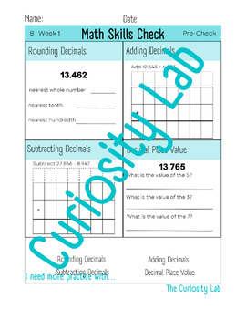 Preview of 12 Week Grade 7 Alberta Math Skill Building Level 2