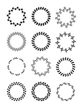 Free Free 333 Wreath Silhouette Flower Border Svg SVG PNG EPS DXF File