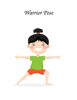 Preview of 12 Yoga Flash Card Poses