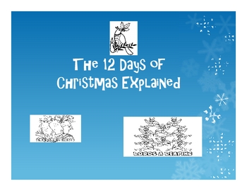Preview of 12 days of Christmas explained