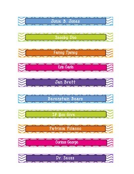 12 x 6 popular series shelf labels for your library