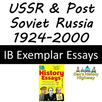 Preview of 12 x Level 7 IB History essays - The USSR & post Soviet Russia 1924-2000