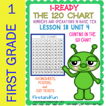 Preview of 120 CHART WORKSHEET POSTER EXIT TICKET UNIT 4 LESSON 18 COMMON CORE TEK