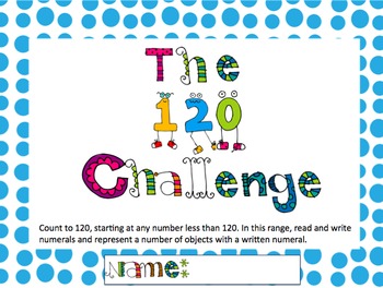 Preview of 120 Challenge Packet: 1.NBT.1